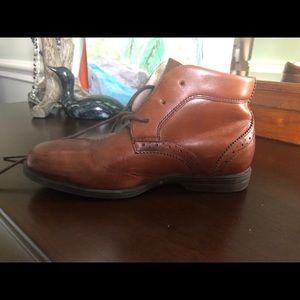 Florsheim cognac dress booties